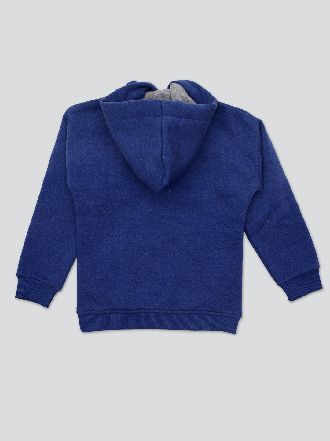 Pampolina Girls Printed  Full Sleeve Hoddie Sweatshirt- Denim Blue