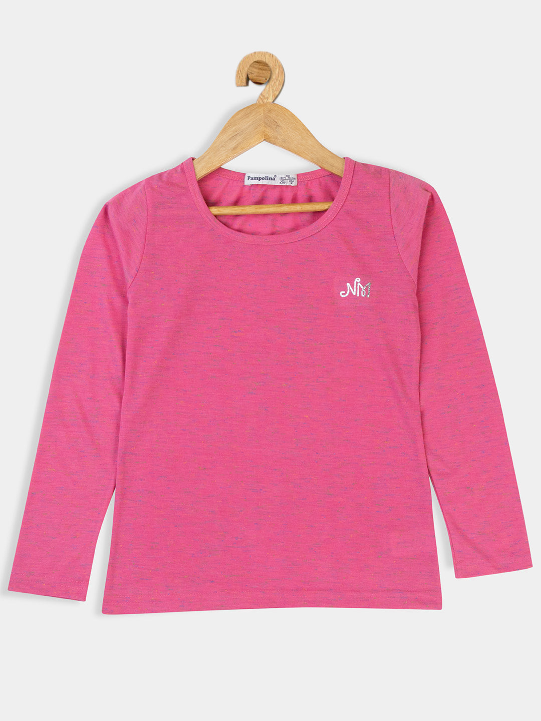 Pampolina Girls Solid Top- Pink