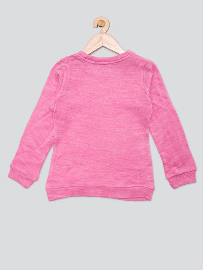 Pampolina Girls Solid wollen Top-Pink