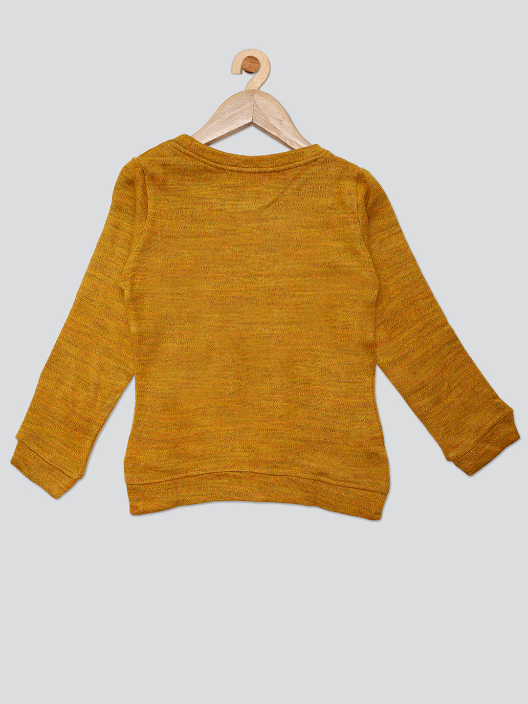 Pampolina Girls Solid wollen Top-Yellow