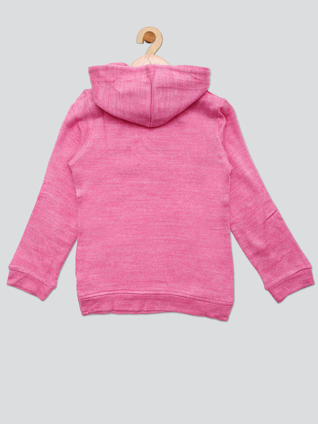 Pampolina Girls Wollen Top With Hoddie-Pink