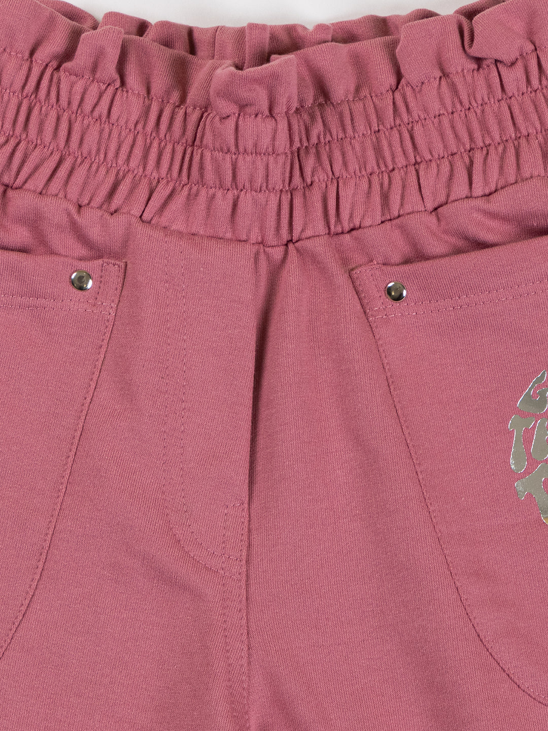 Pampolina Girls Solid Shorts-OnionPink