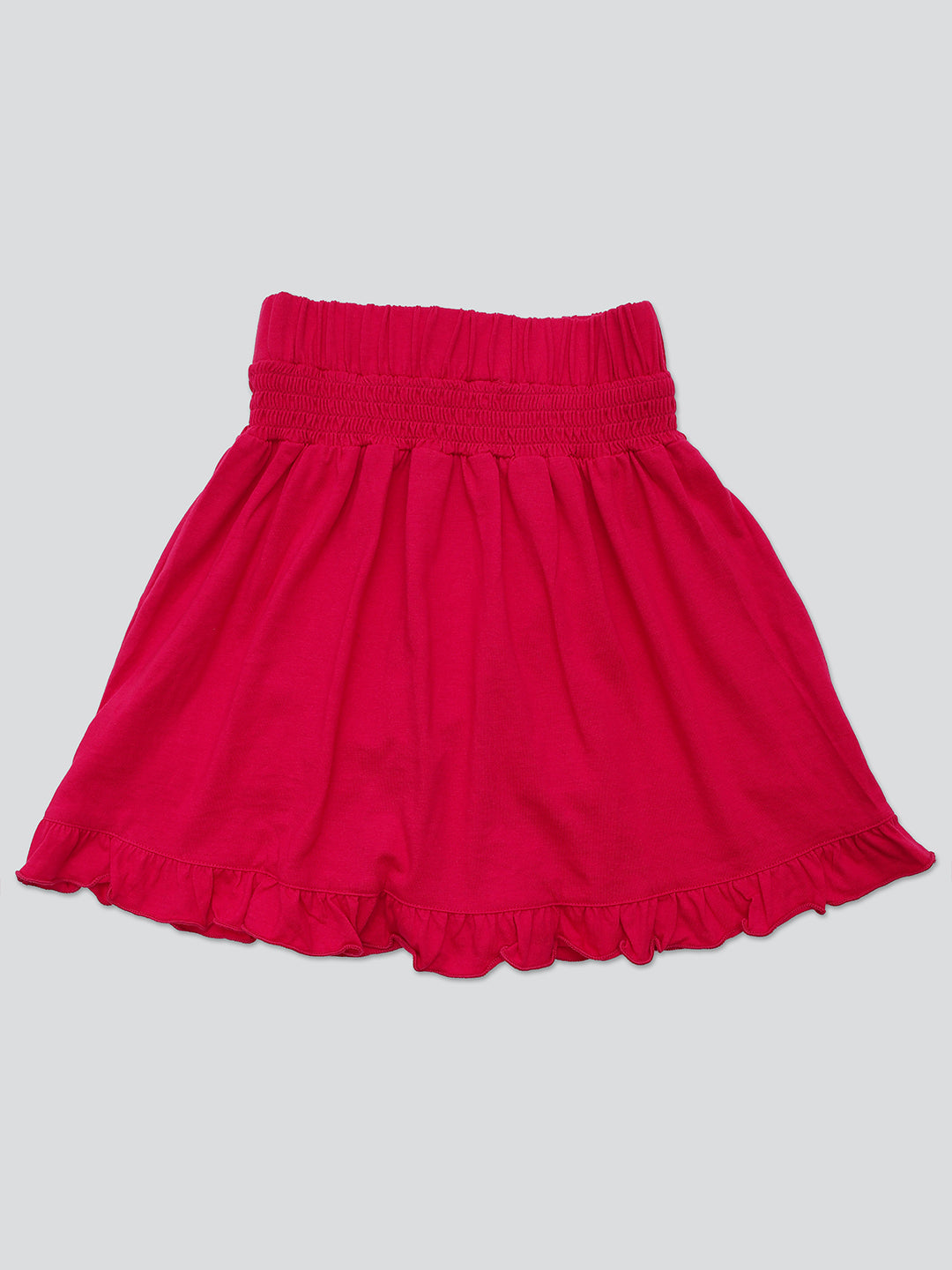 Pampolina Girls Solid Skirt- Magenta