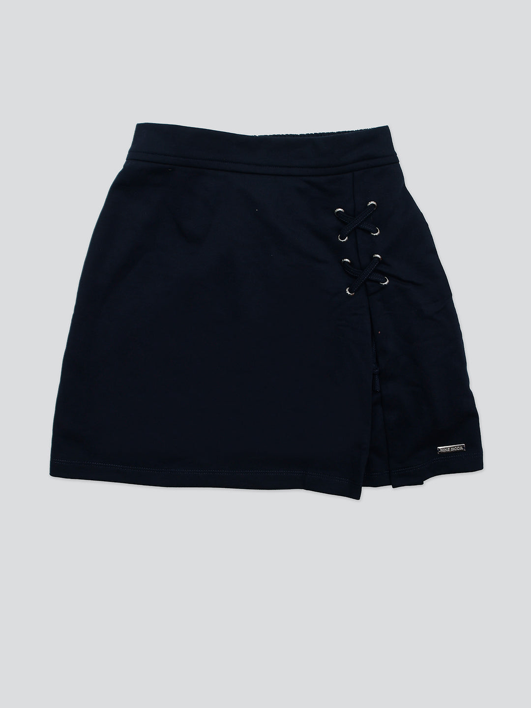 Pampolina Girls Solid Skirt- Navy