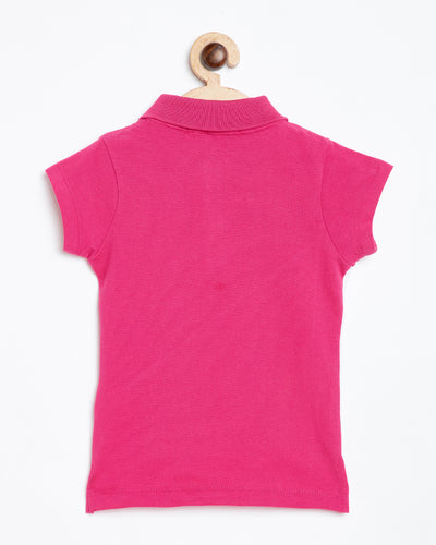 Nins Moda Trend Print Short Sleeves Tee - Pink