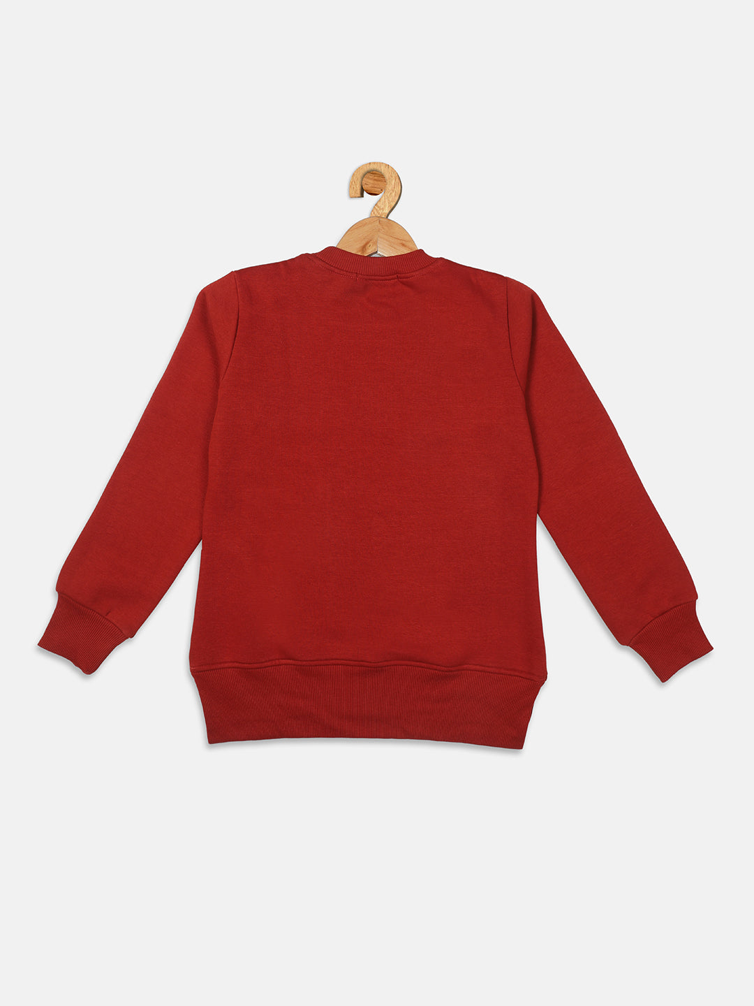Pampolina Girls Printed Sweatshirt- Rust
