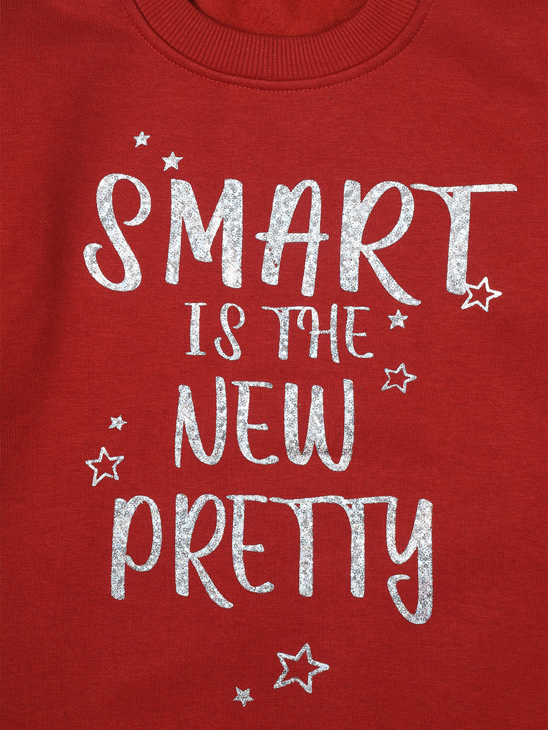 Pampolina Girls Printed Sweatshirt- Rust