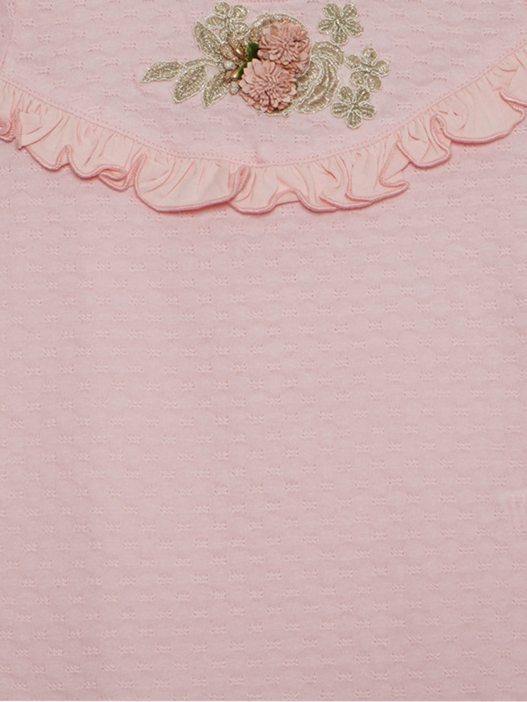 Pampolina Girls Floral Printed Top-Pink
