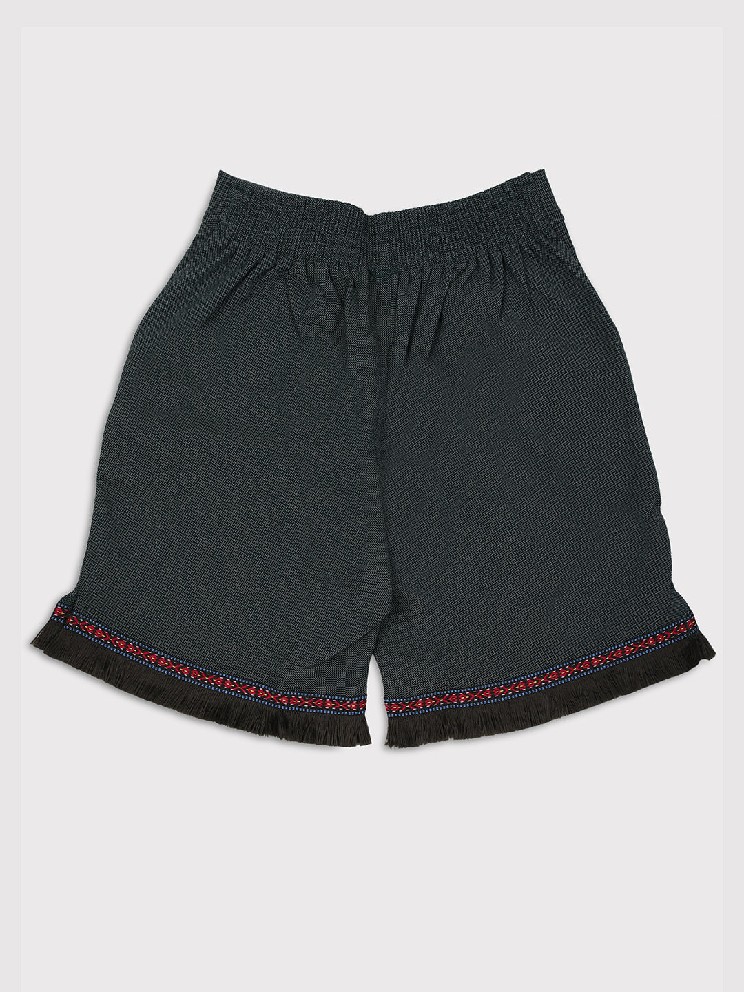 Ziama Girls Stylish Solid Shorts-Olive