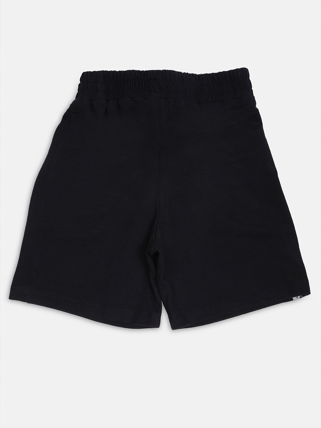 Pampolina Girls Solid Shorts With Drawsting -Navy