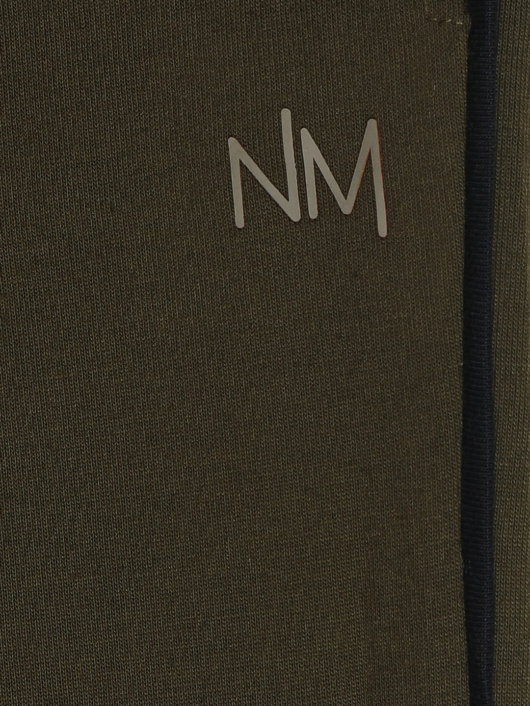 Nins Moda Full Length Side Tape Detailing Track Pants - Olive Green