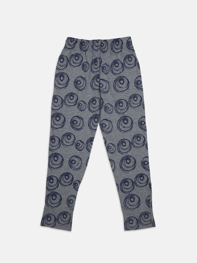 Nins Moda Full Length All Over Printed Track Pants - Grey