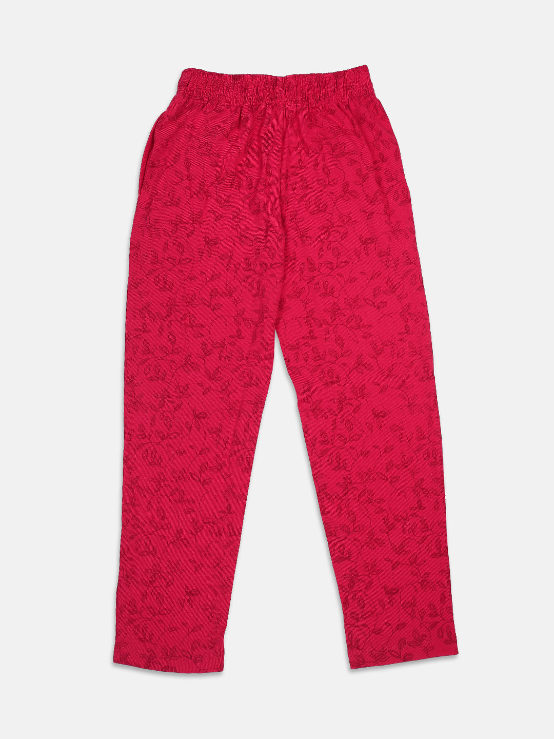 Nins Moda Full Length All Over Printed Track Pants - Magenta Pink